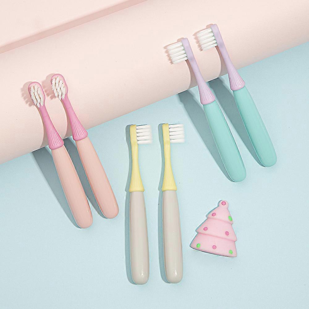 6 Toothbrushes for 2-5 Year Olds - Bisphenol A Free Children's Toothbrush Set - Super Soft Mushroom Baby Toothbrush