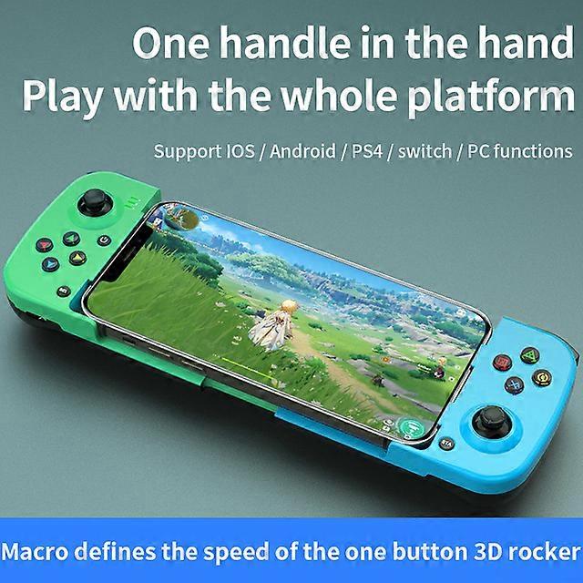D8/D7/D3 Telescopic Game Controller with Turbo/6-axis Gyro/Vibration Gamepad Bluetooth-Compatible for Android PS3 PS4 Switch PC