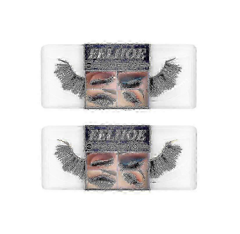 Eyelashes Eyeliner Self-adhesive False Eyelashes Soft Natural Curly Thick False Eyelashes Eyeliner -