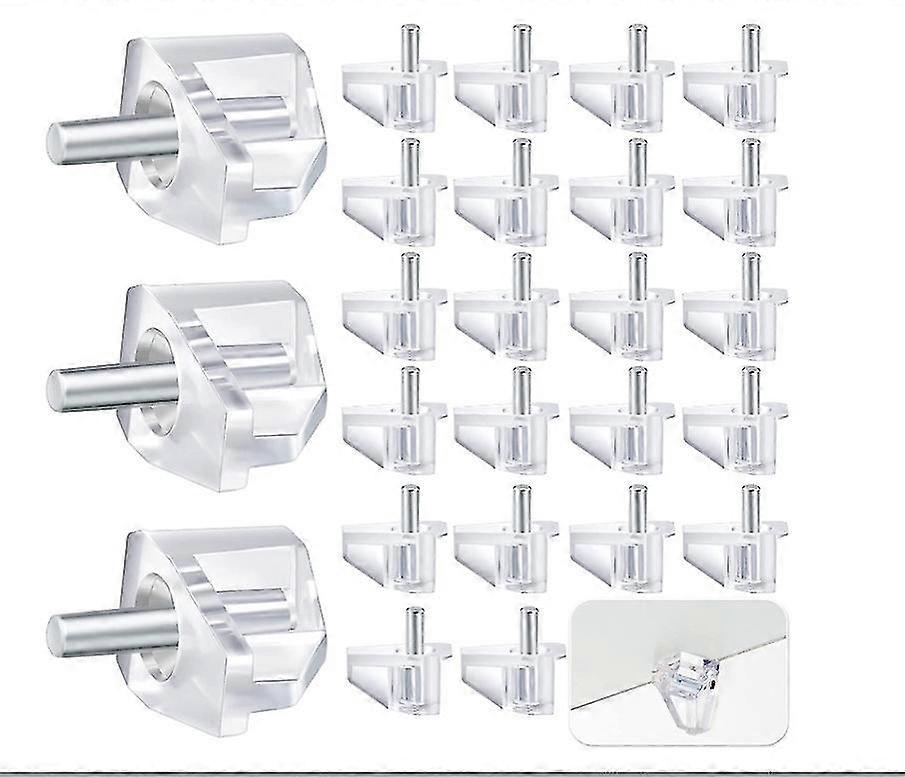 3mm Or 1/8 Inch Shelf Support Peg Clear Plastic Support Small Cabinet Shelf Pins Replacement Peg Cabinet Shelf Supports Pins Shelf Holder Pins (50 Pie