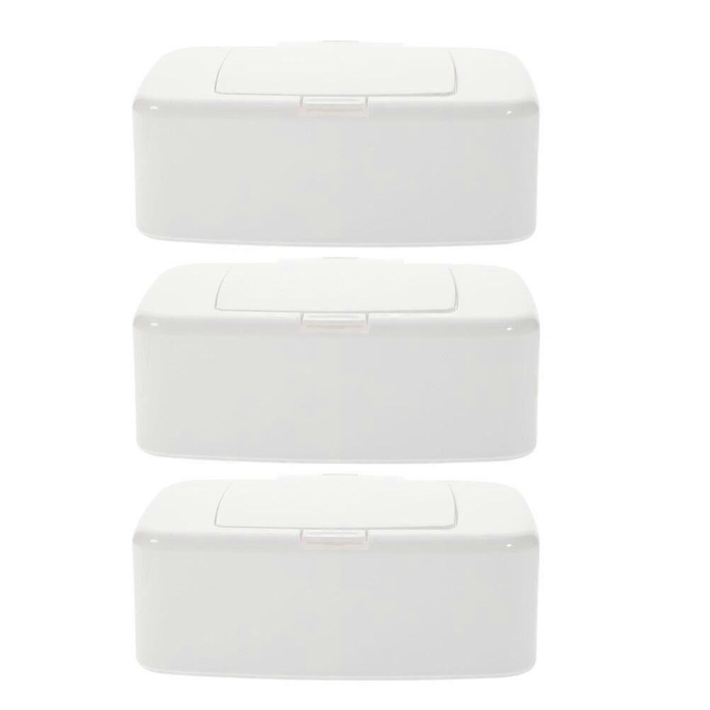 3pcs Wipes Dispenser Box Tissue Box Tissue Holder Refillable Tissue Storage Box Wipe Holder