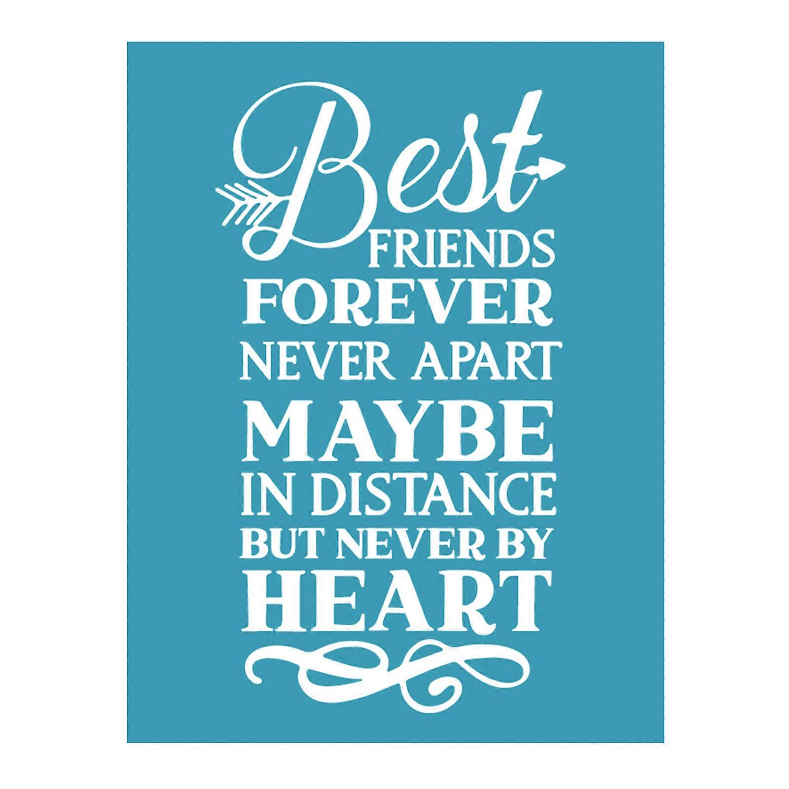 Friendship Self Adhesive Silk Screen Printing Stencil Mesh Transfers