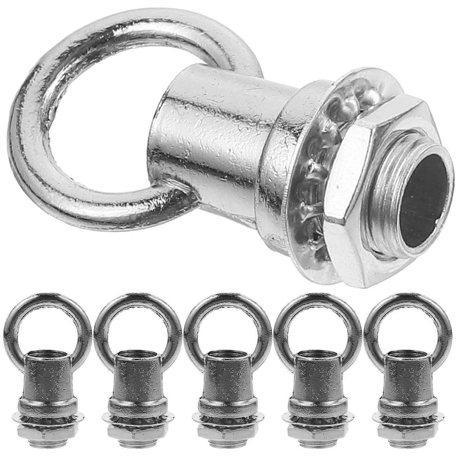 6pcs Ceiling Hook Eye Bolt Hook Fastener Light Fixture Hanging Hook Ring Screw