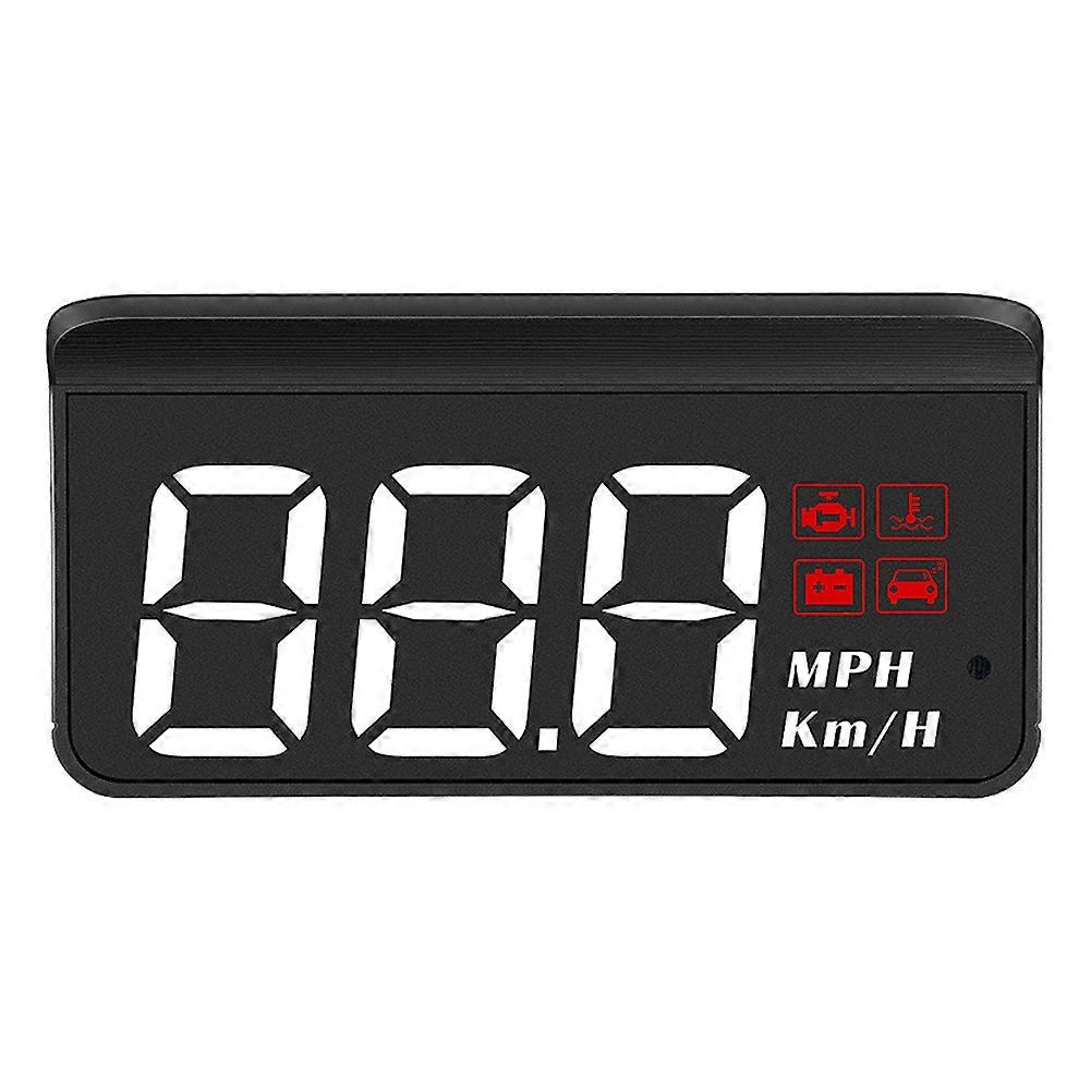 Car Head-up Display Integrated Shading Design Windshield Car Speed Projector Digital Speedometer Temperature Display