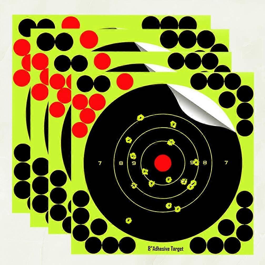 Shooting Targets, 20PCS Splatter Targets for Shooting 8 inch, Reactive Bright Fluorescent Shot Marking, Pellet, Indoor