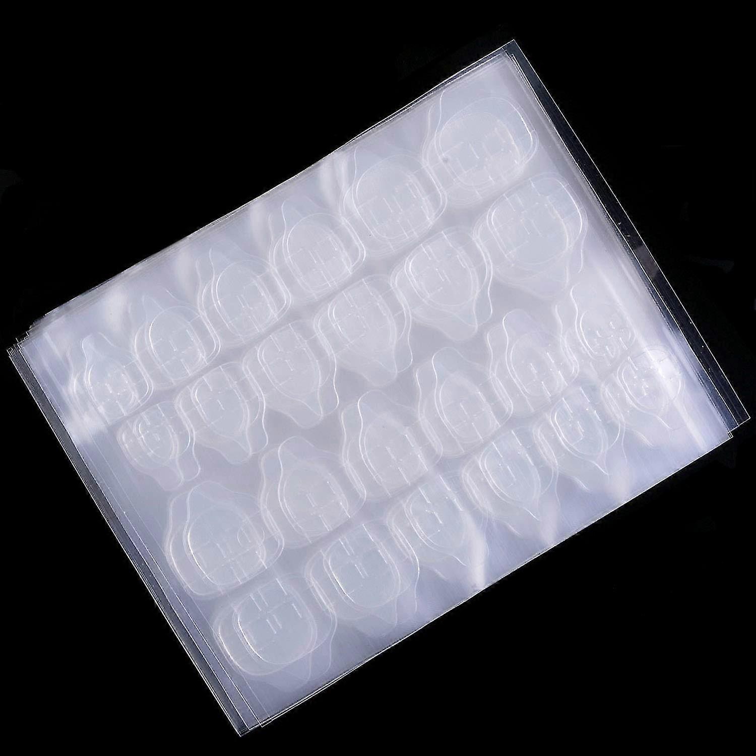 1200 Pcs Thin Breathable Adhesive Tabs Fake Nail Glue Sticker 50 Sheets Super Sticky Double Sided Tips (germany Jelly Gel) Flexible For Acrylic False