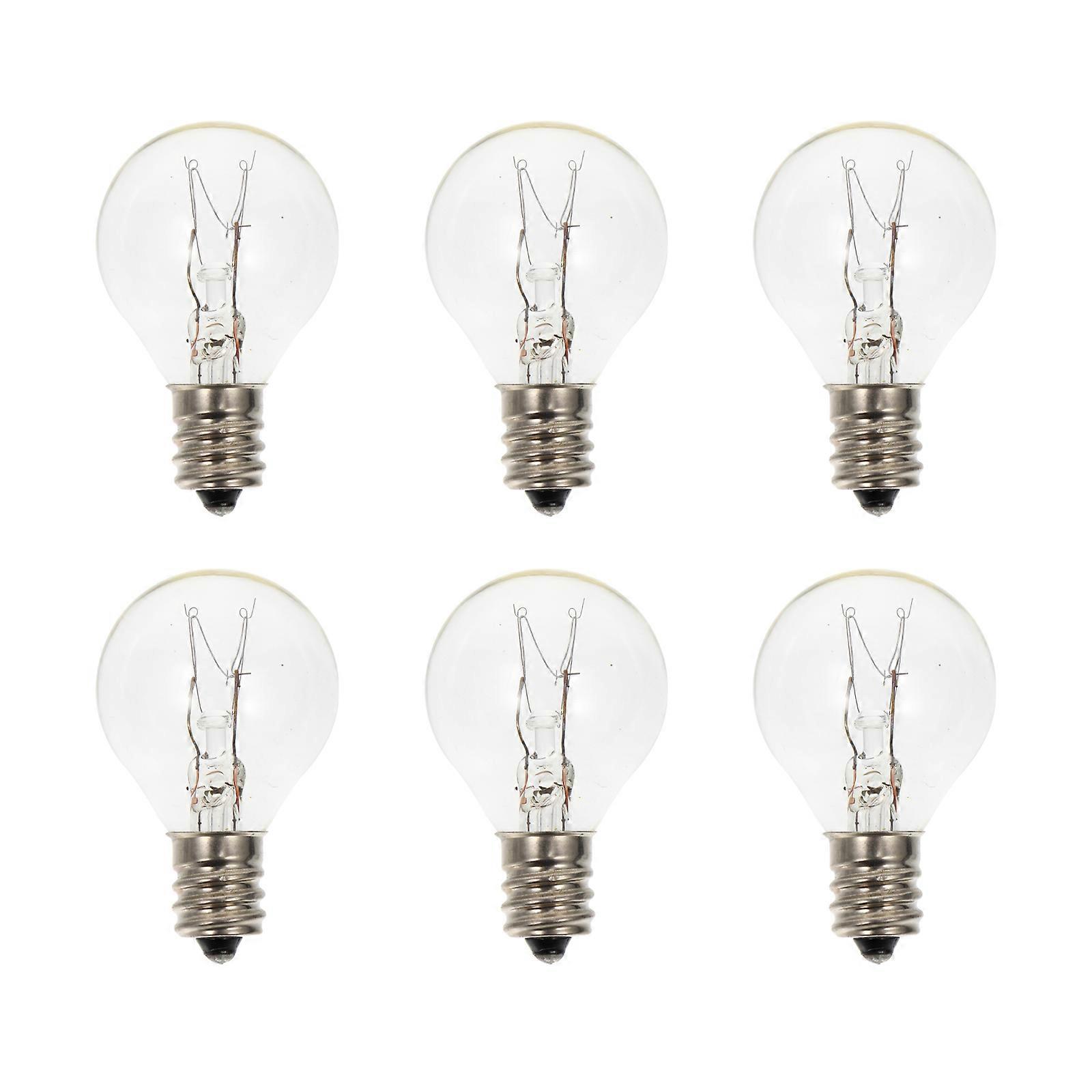 6Pcs E12 Duftvoks Diffusor Lamper Husholdning Globe Clear Light Bulb Dekorer