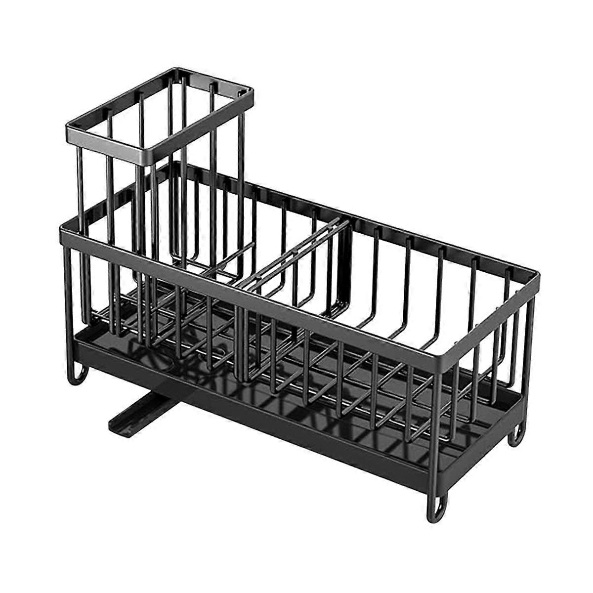 Sponge Holder for Kitchen Sink, Countertop Rustproof, Soap Dispenser Organizers and Storage