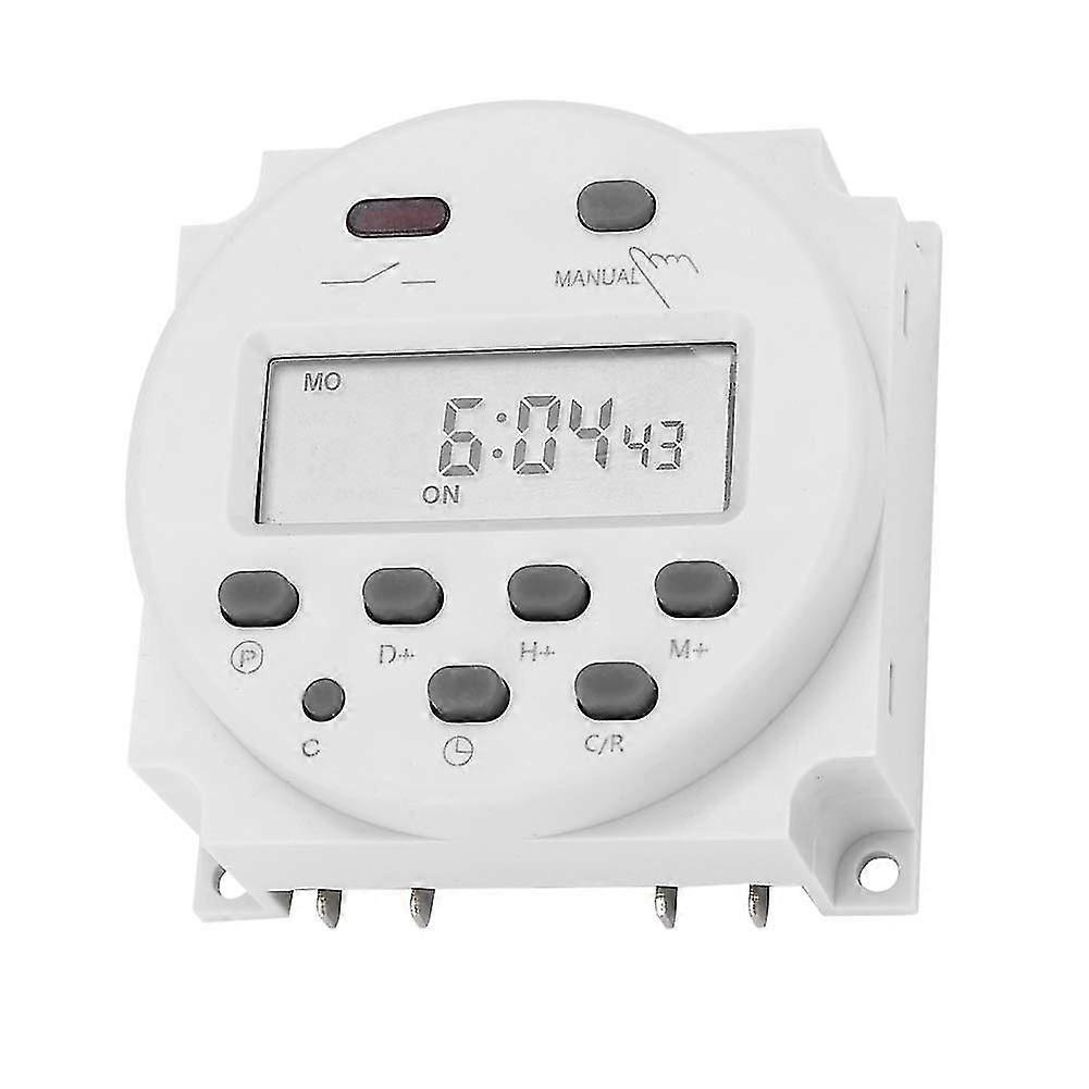 Timing Switch 12VDC 16A Programmable Digital Electronic LCD Time Relay Switch LCD Digital Microscope Micro-control Power Timing Switch