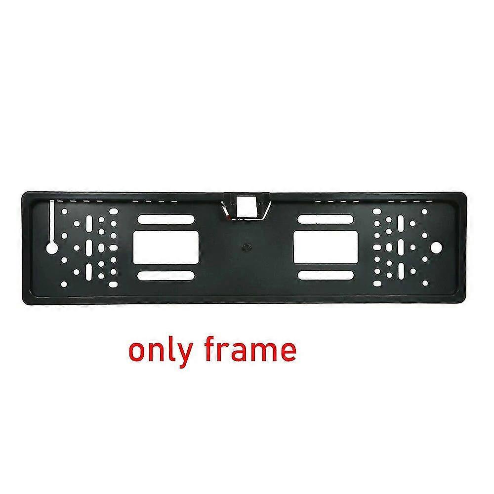 Câmera de visão traseira do carro UE European License Plate Frame impermeável Night Vision Reverse Backup com 4 ou 8 12 LED Light