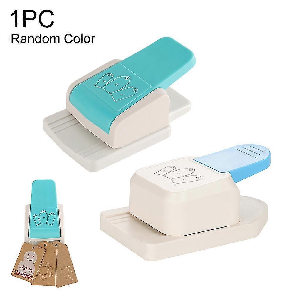 新しいDIYタグパンチャーパンチタグパンチストレートギフトタグペーパーパンチスクラップブッキングクラフトDIYパンチャー、100%新しい