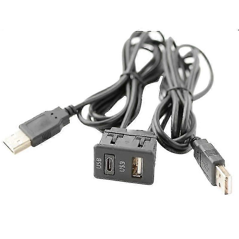 150 سنتيمتر سيارة داش فلوش جبل 2 USB ميناء لوحة السيارات قارب المزدوج USB-tapyc تمديد كابل محول ل