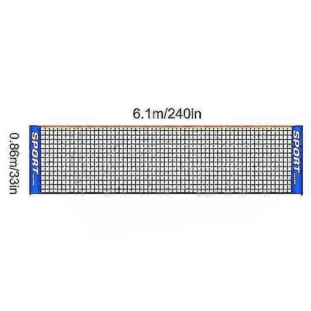 Tennis Net Badminton Net Pieghevole Portatile Semplice 3m 4m 5m 6m