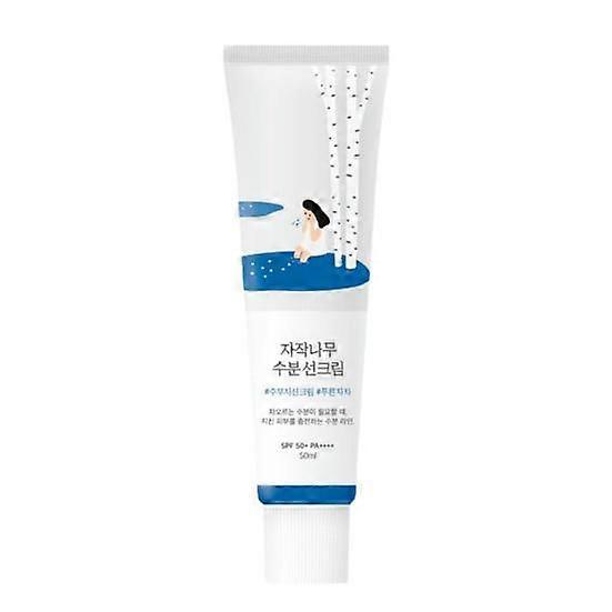 Birch Juice Moisturizing Sunscreen SPF 50+ Blocks UVA/UVB Nourishes Cells Enhances Elasticity 50ml Wrinkle Prevention Sunscreen for All Skin Types