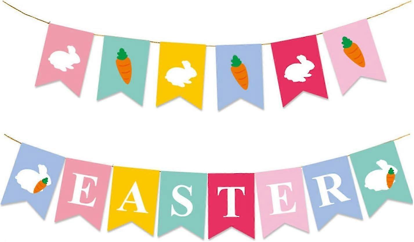 Easter Bunting Decorations - 5M Banner for Happy Easter Party