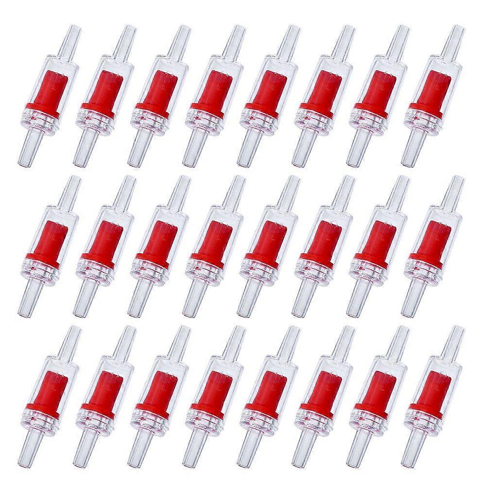 Plastic Fish Tank Air Pump Valve Red 54x13.5mm Hole: 2.8mm