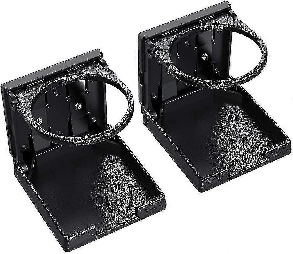 2pcs Universal Adjustable Folding Cup Cup Holder Black Car Drink Holder Leakproof Plastic