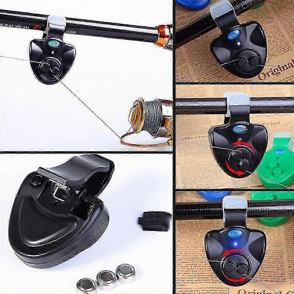 JSFUN Adjustable LED Carp Fishing Alarm Bite 1+3 Set High Sensitivity Smart Portable Fishing Accessories JS-B3