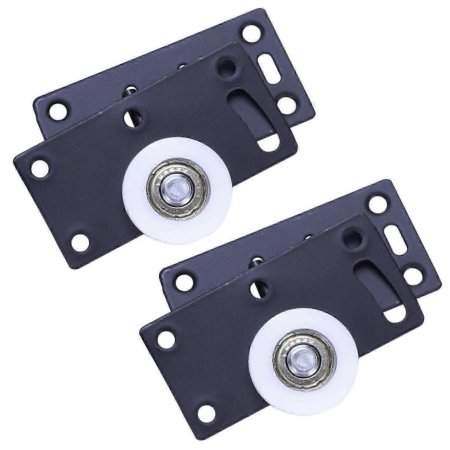 8Sets Sliding Door Wheels Rollers Pulleys Runners for Cupboard Wardrobe Cabinet Smoothly & Mute Nyl