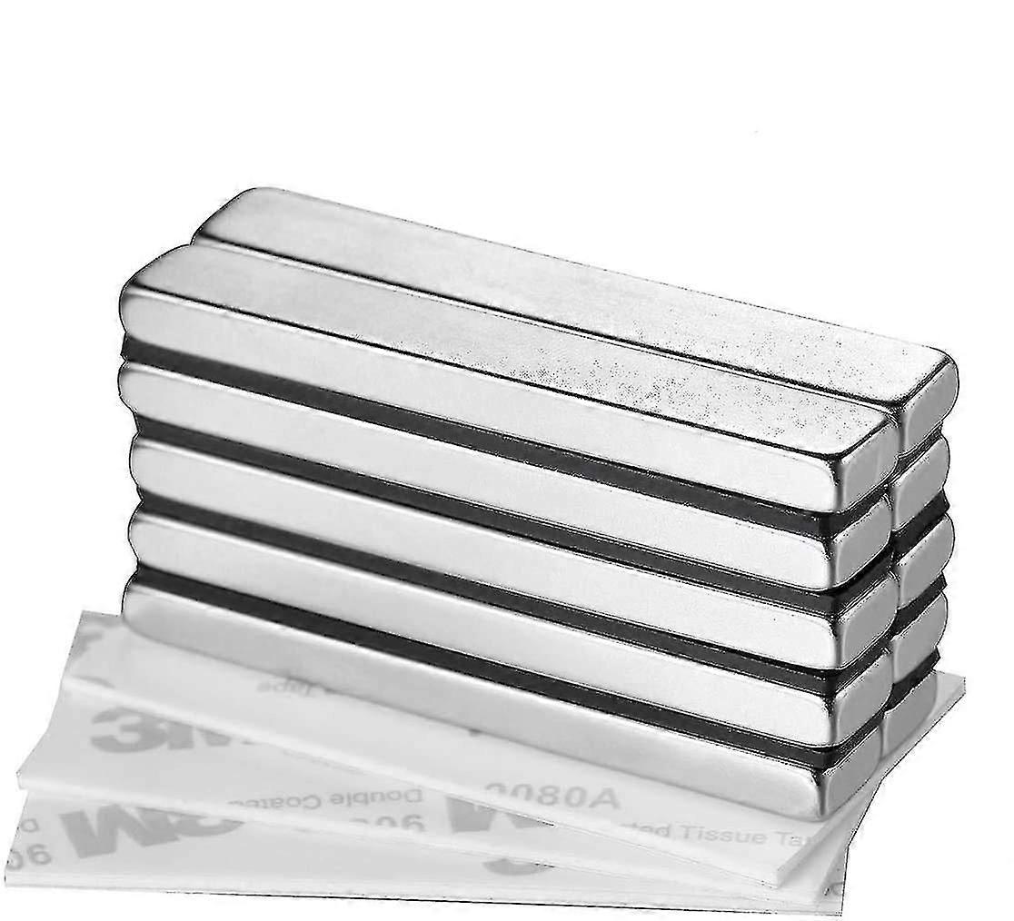 10個の強い磁石ネオジム磁石、超強い強いネオジム正方形のレンガ磁石-60 x 10 x 4mm、希土類磁石非常に強い付着