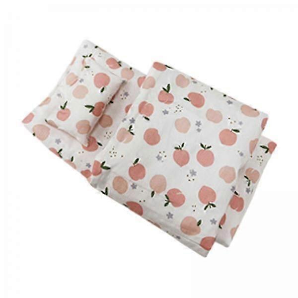2xDoll Bedding Set Include Mattress Quilt Pillow for 10-25cm Doll Doll Cribs