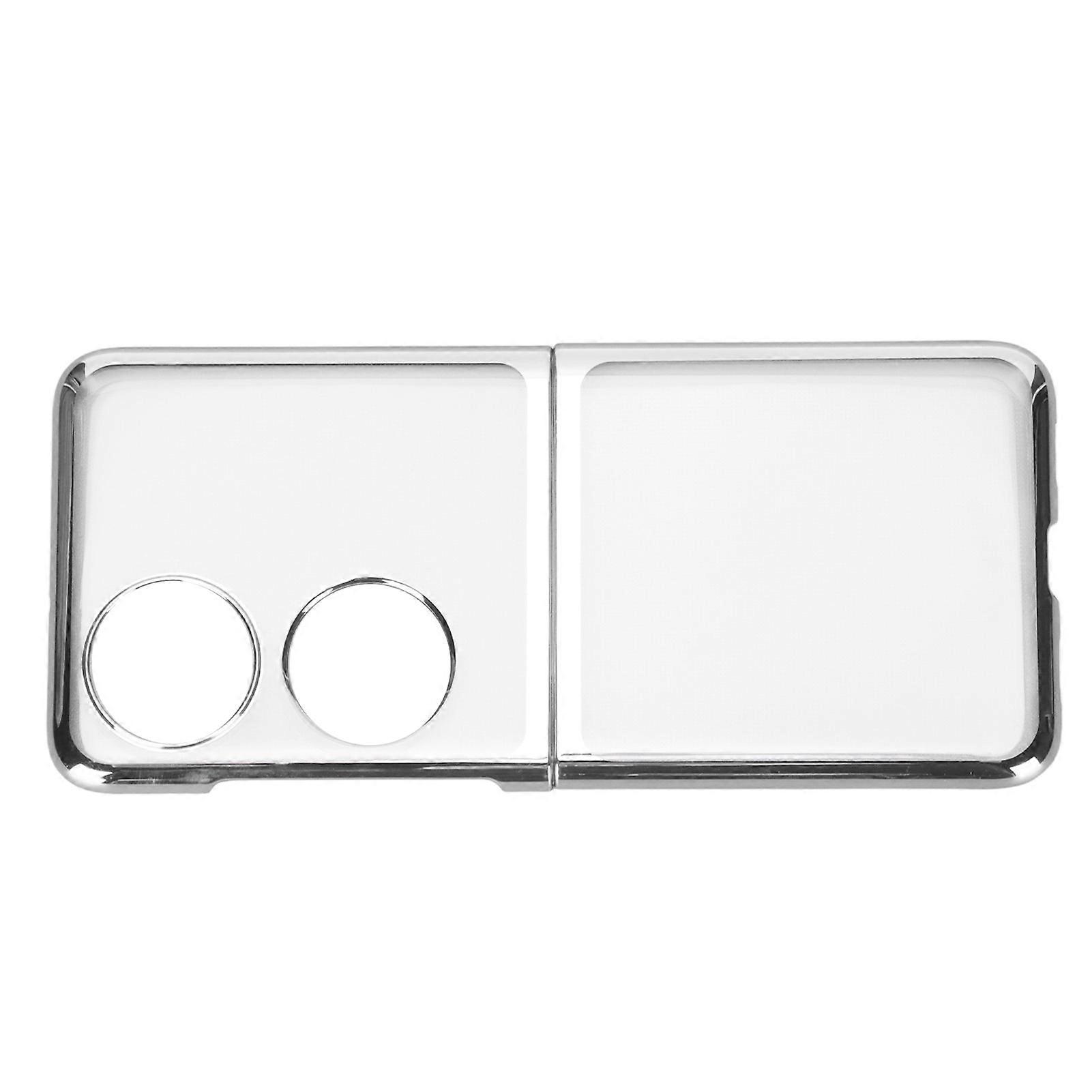 Silver Electroplated PC Case for Huawei P50 Pocket - Durable, Stylish, Full Protection