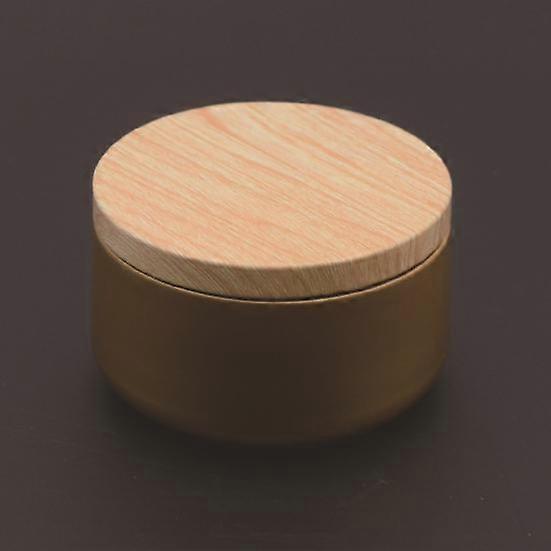 Candle Jar Practical Portable Wood Lid Black Elegant Cosmetic Pot for Coffee