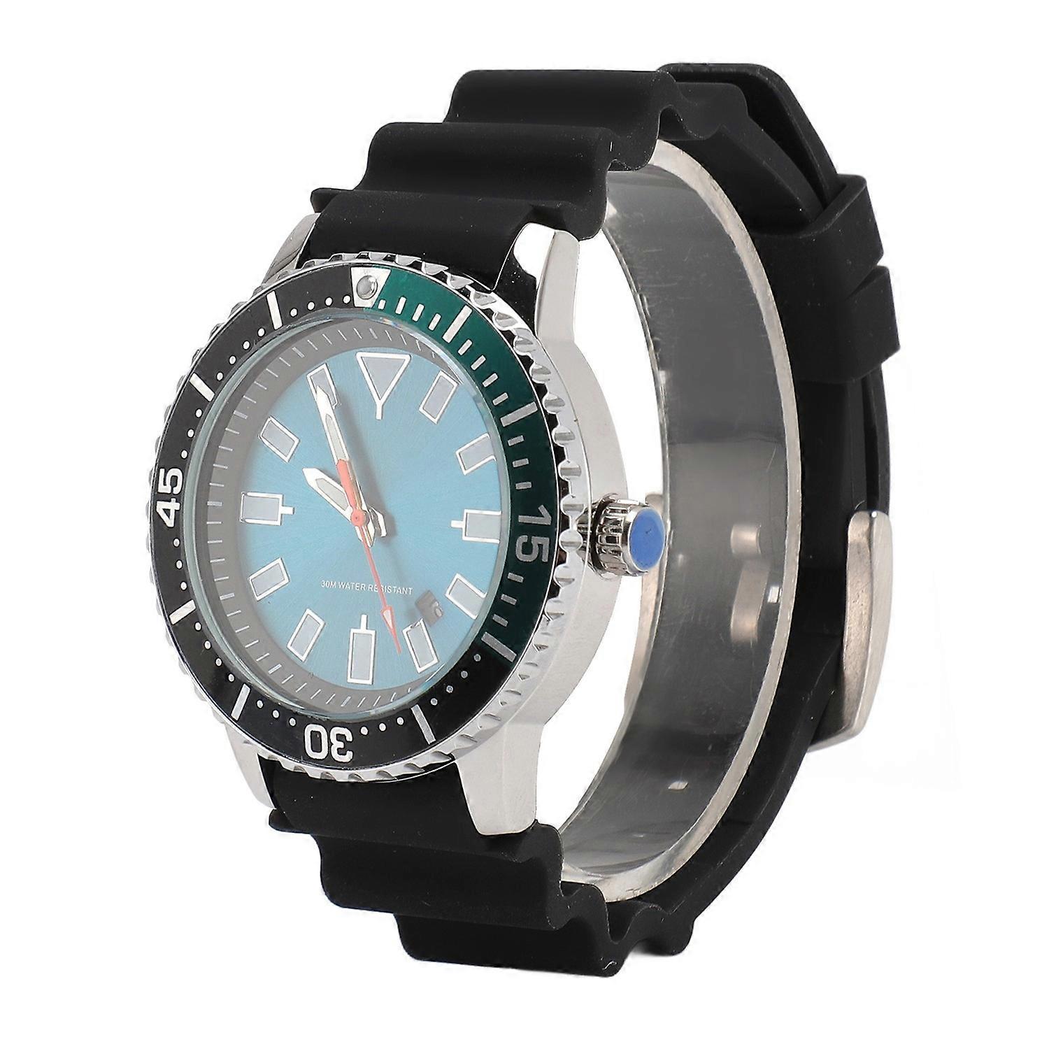 Rotating Bezel Watch Luminescent Automatic Date Analog Display Calendar Waterproof Men Automatic Wat