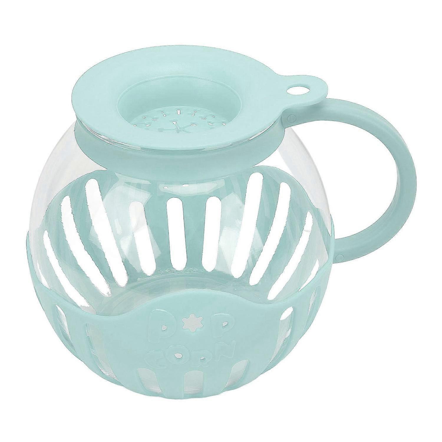 2.13L Glass Microwave Popcorn Popper Wide Mouth Microwave Popcorn Jar with Handle for Cinema Game Pa