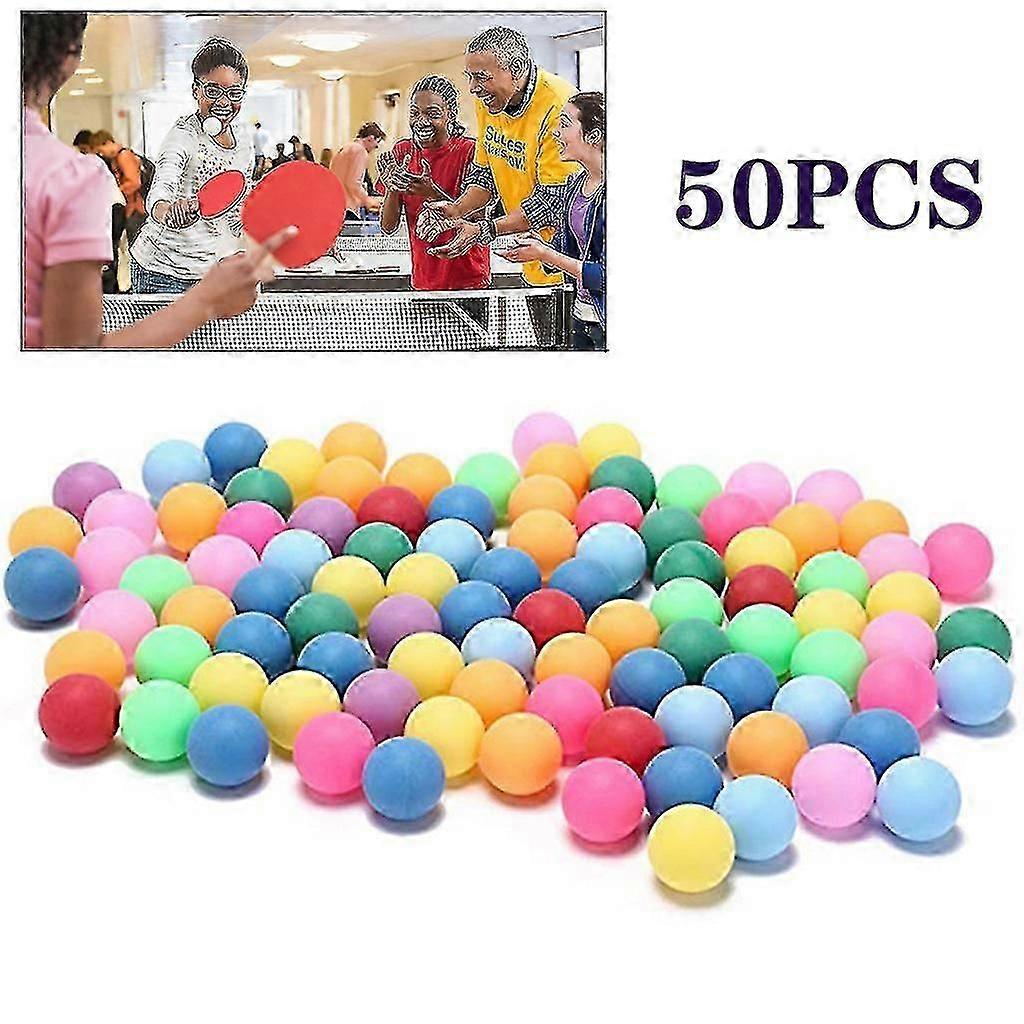 2024 50ピース/パックカラーポンボール40mmエンターテインメント卓球ボール