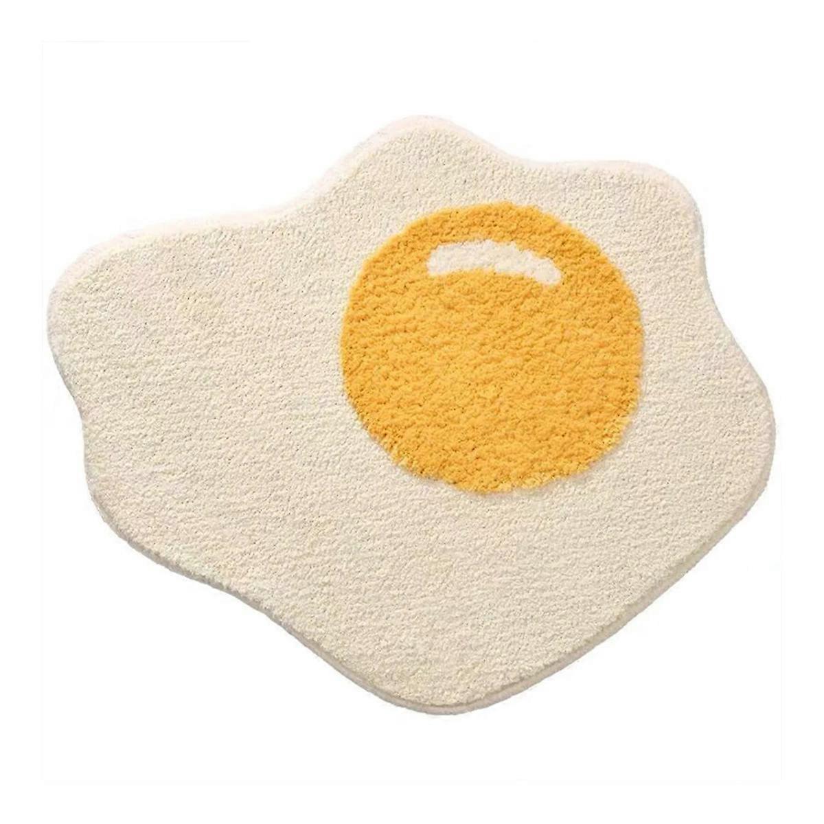 Egg-shaped cute bathroom mat for bathroom