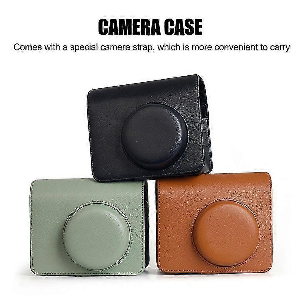 レトロなカメラバッグ instax wide 400 カバー付き 保護カメラケース