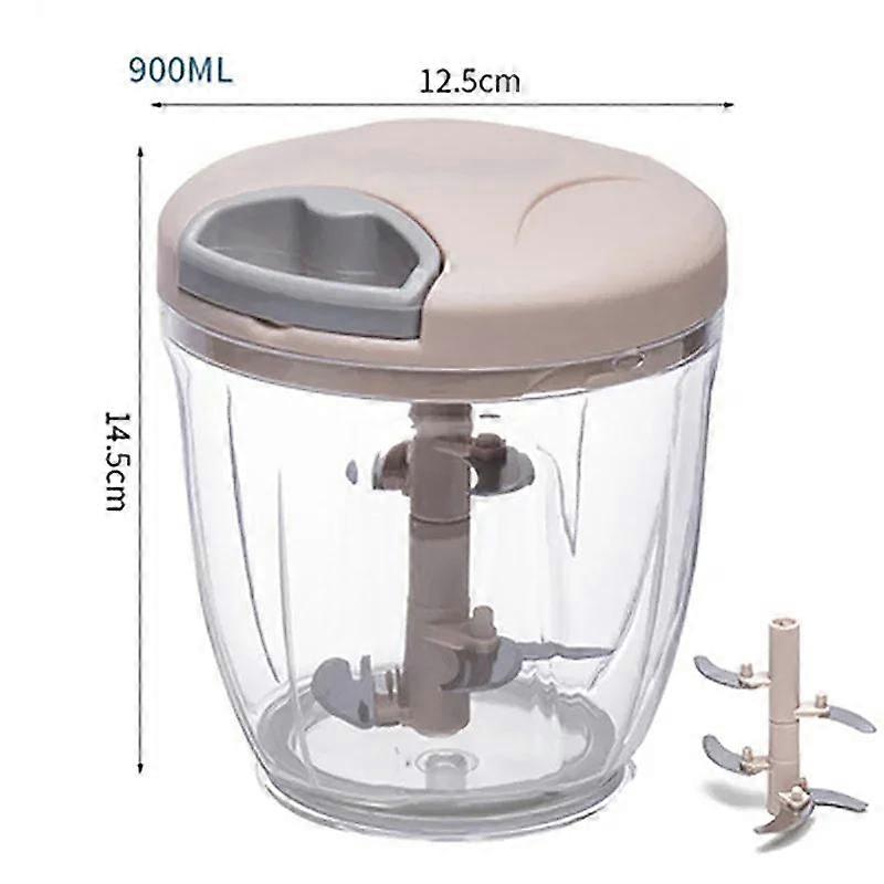500/900Ml Garlic Chopper Manual Rotate Vegetable Cutter Chopper Slicer Fruit Garlic Crusher Kitchen Gadget Blenders Meat Grinder