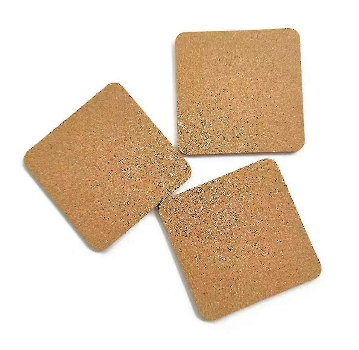 Cork Coaster Square 10 Pieces Set For Dining Table And Bar 10*10cm Square Thickness 5mm