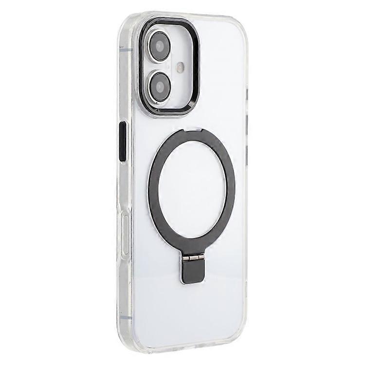Compatible For iPhone 16 Plus Case Compatible with MagSafe Kickstand TPU + PC Clear Phone Cover