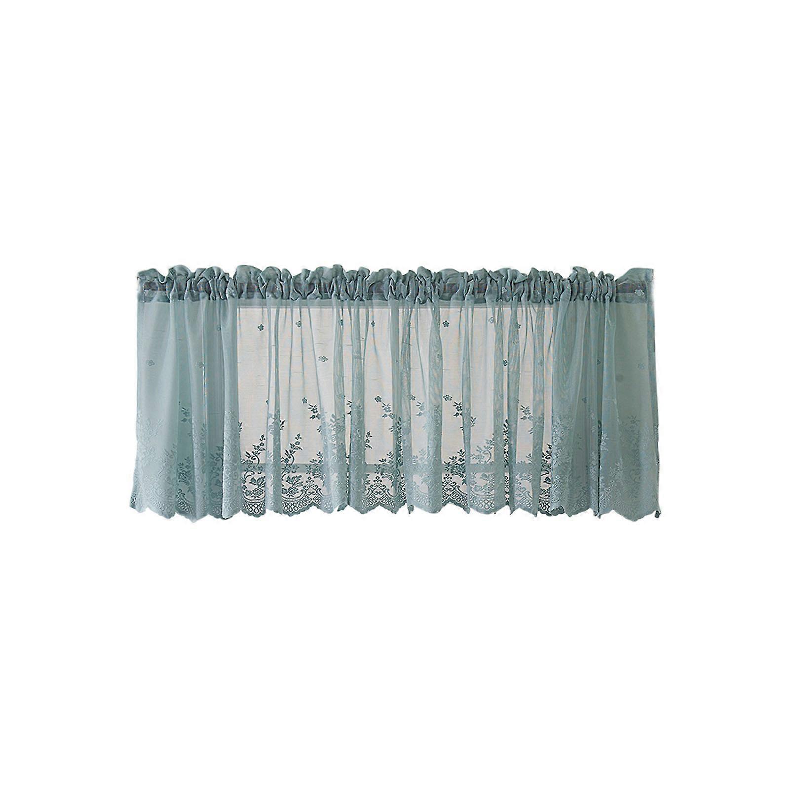 Floral Lace Valance Curtains for Kitchen & Bathroom Window