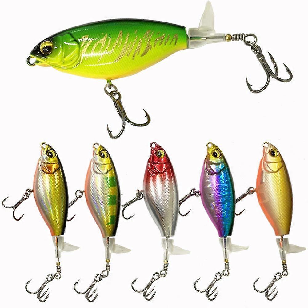 Topwater Fishing Lure Whopper Popper Wobbler Bait Propeller Artificial Bait Hook