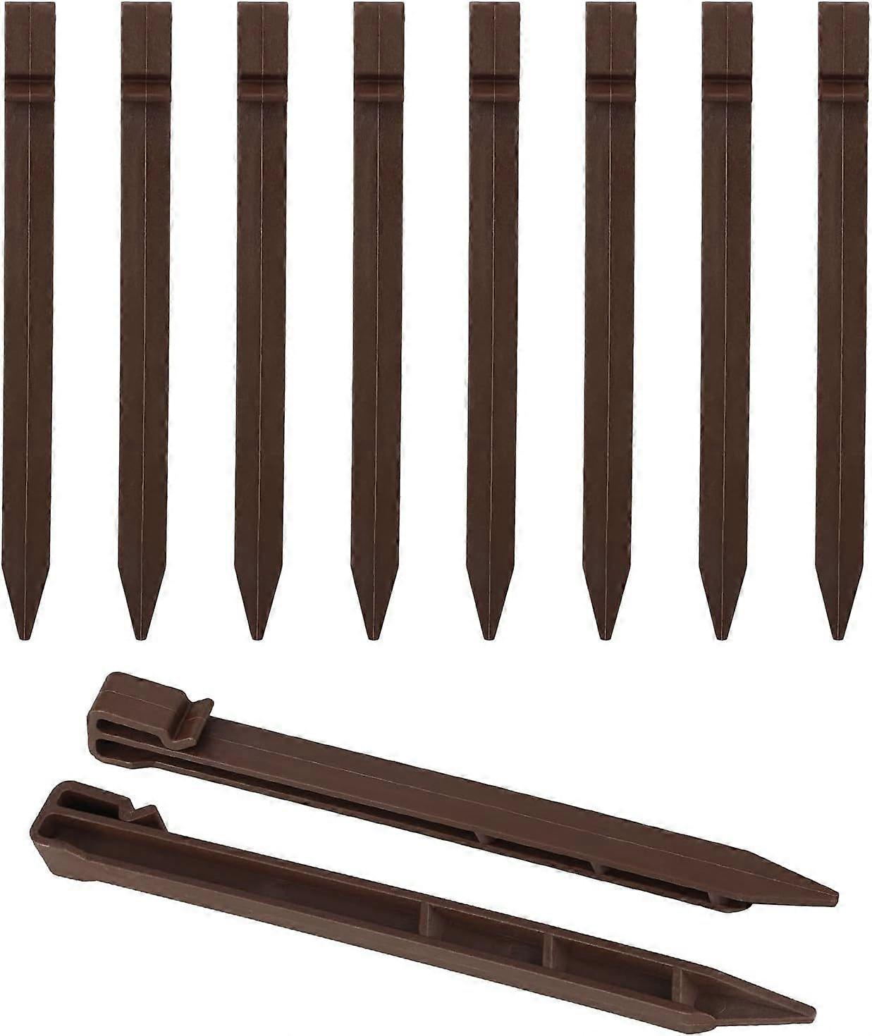 20 Pcs 24cm Plastic Ground Anchor Pegs - Garden Anchor Pegs - Ground Anchor Pegs - Securing Pegs for Garden Edging, Patio, Tent