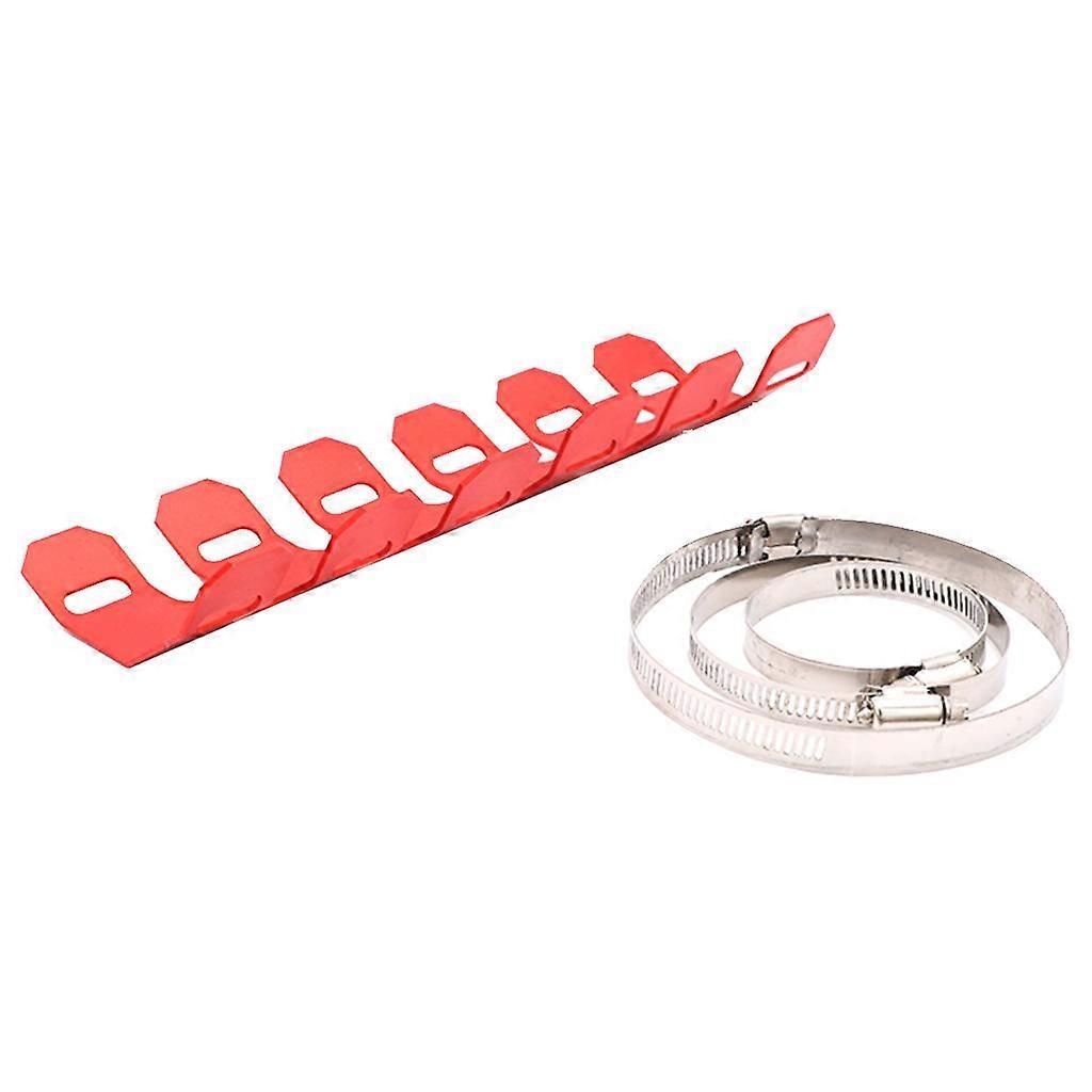 מגן צינור פליטה 25 ס"מ מגן חום אדום