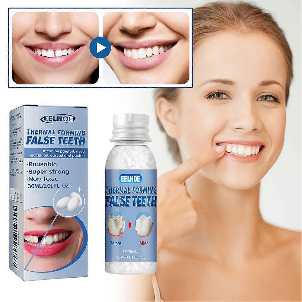 30ml Tooth Repair Beads for Broken Teeth, Gaps & Uneven Teeth - Easy to Use, Long-Lasting Tooth Filling Solution
