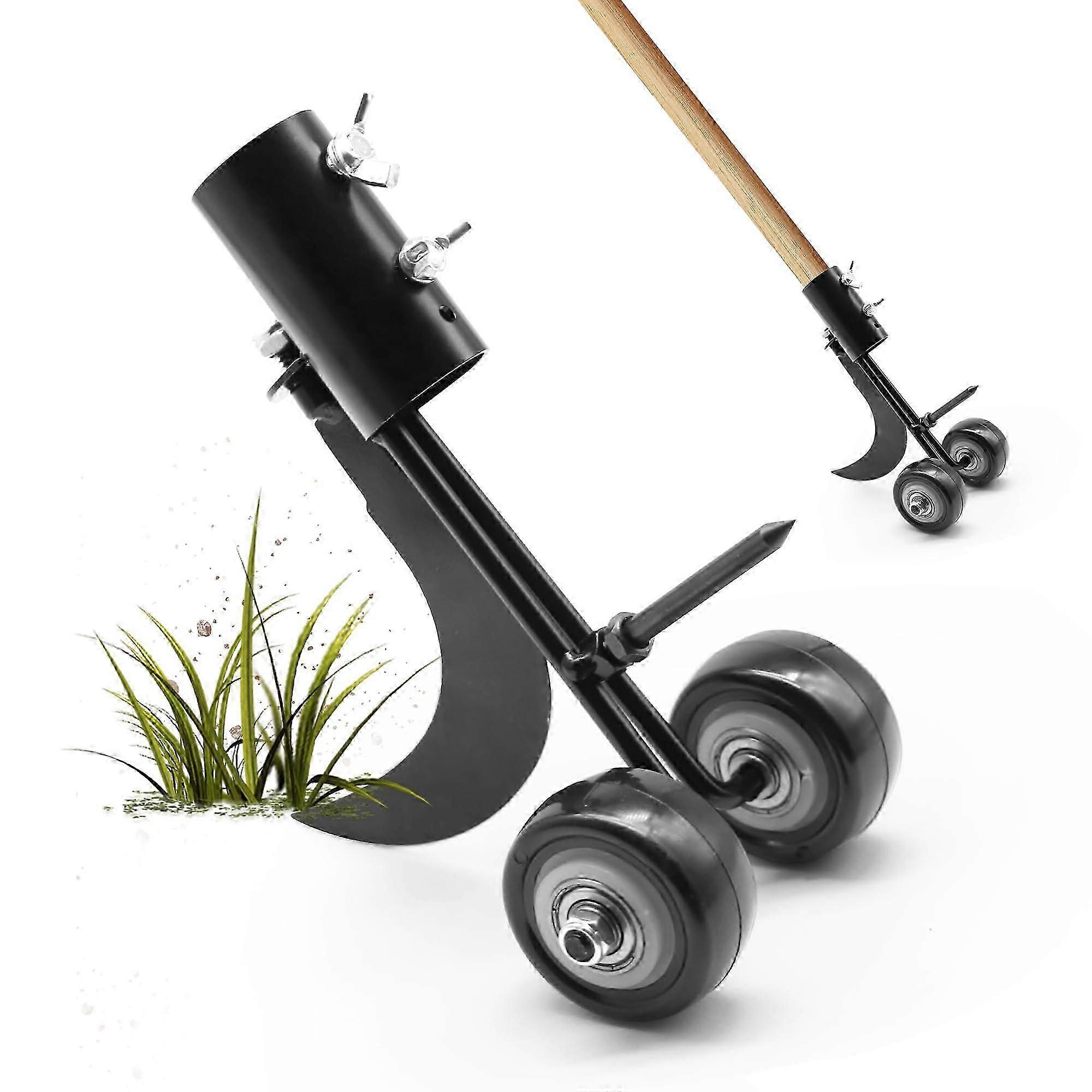 Crevice Weeding Tools med hjul, 2 i 1 Weed Remover Tool, Weeding Tools for Garden, Sidewalk Crack Weeder Crevicing Weeding Tool