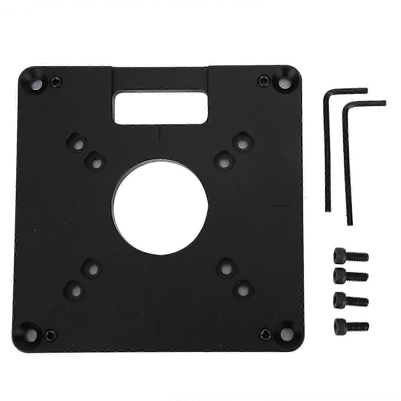 Router Table Insert Plate Aluminium Alloy CNC Trimmer Woodworking Engraving Accessory