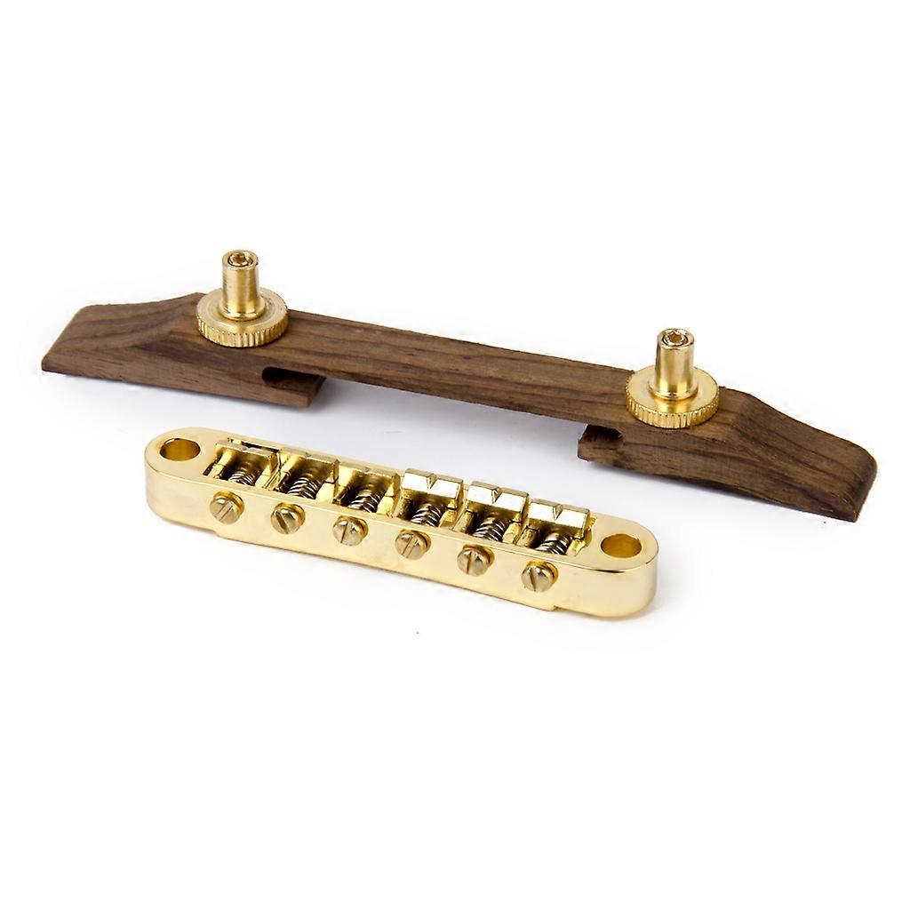 Rosewood Bridge Plated Fixed Saddles Archtop Part Luthier