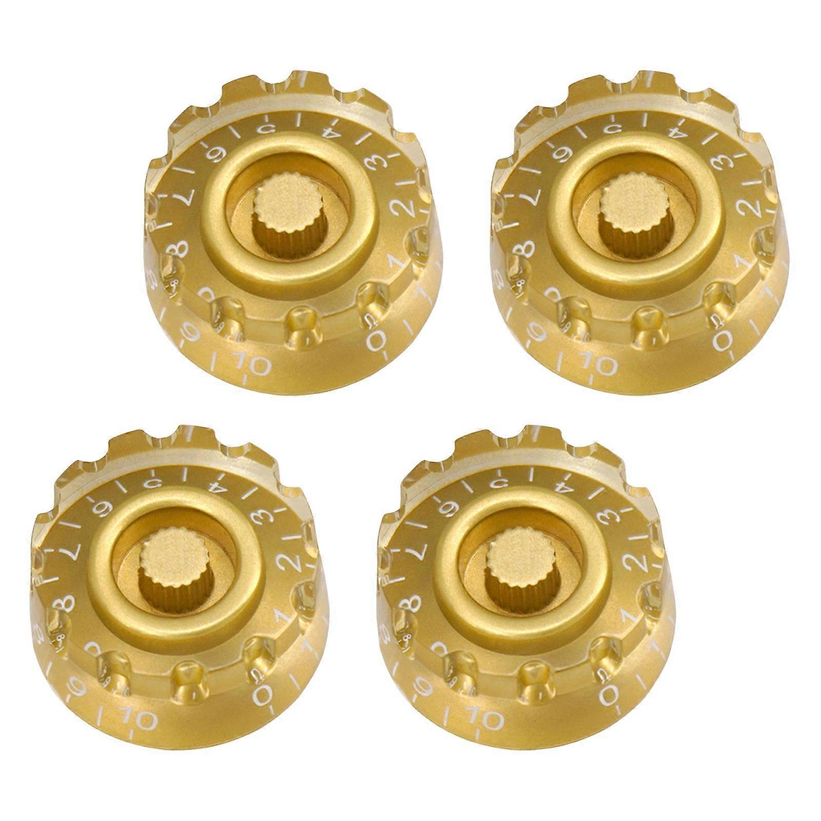 4x Speed Control Knobs Bass Speed Control Knobs Acrylic Bass Replacement Guitar