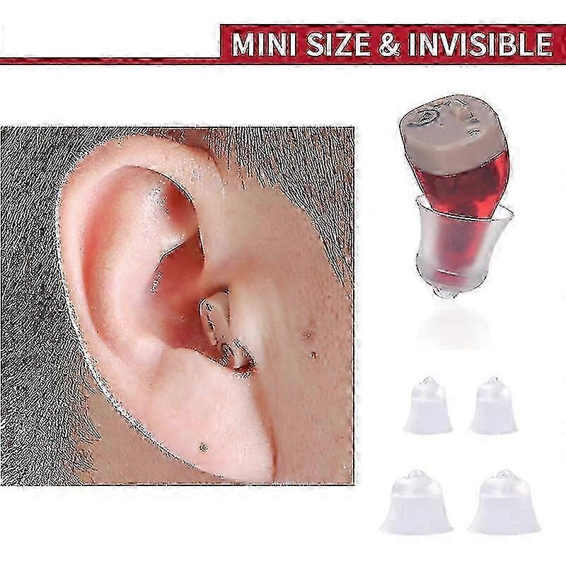 Rechargeable Hearing Aid Mini Invisible Digital Cic Adjustable Tone Sound Amplifier Portable Deaf Elderly Digital Hearing Aids