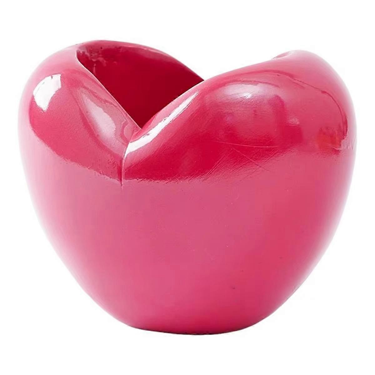 Heart Pencil Holder Decorative Desktop Crafts Desktop Pen Organizer