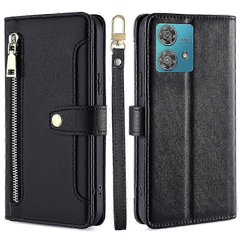 For Motorola Edge 40 Neo 5G Case Wallet Crossbody Phone Bag with 2 Straps