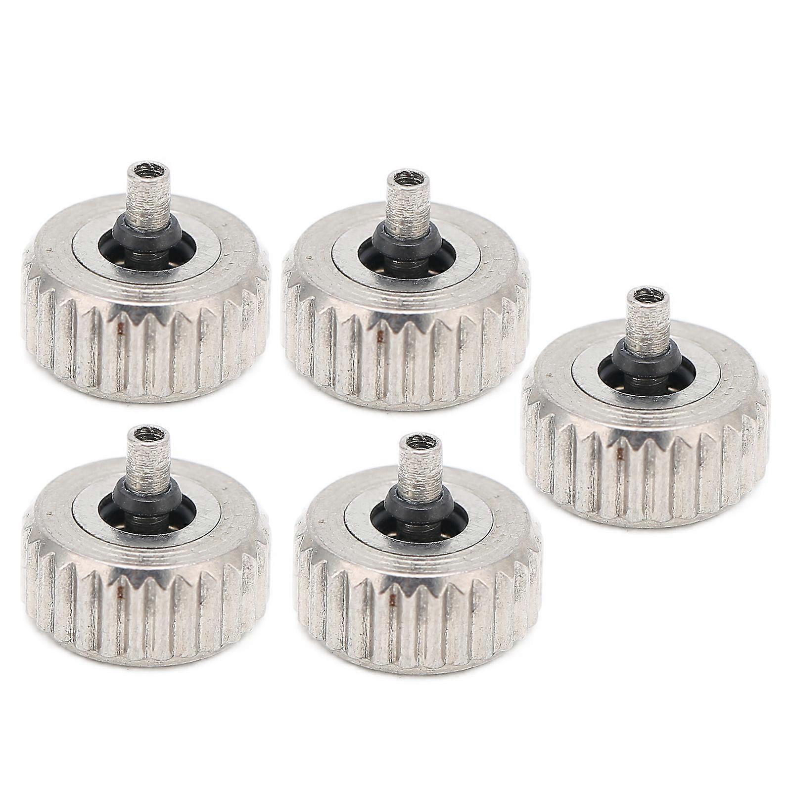 5pcs Durable Watch Crowns Lightweight Practical Watchmaker Repair Tool 7mm/0.28in