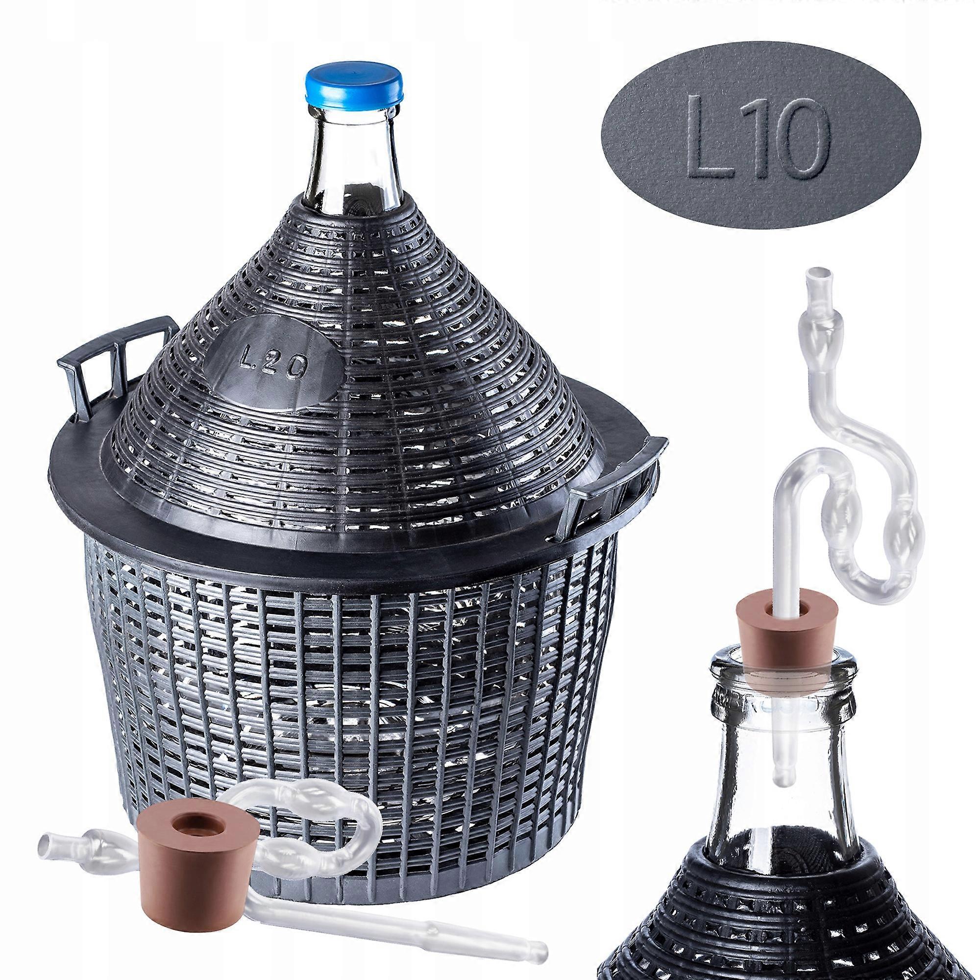 KADAX Wine Ridge csempe 10 literes boros lufi csődugó kosárkészletben