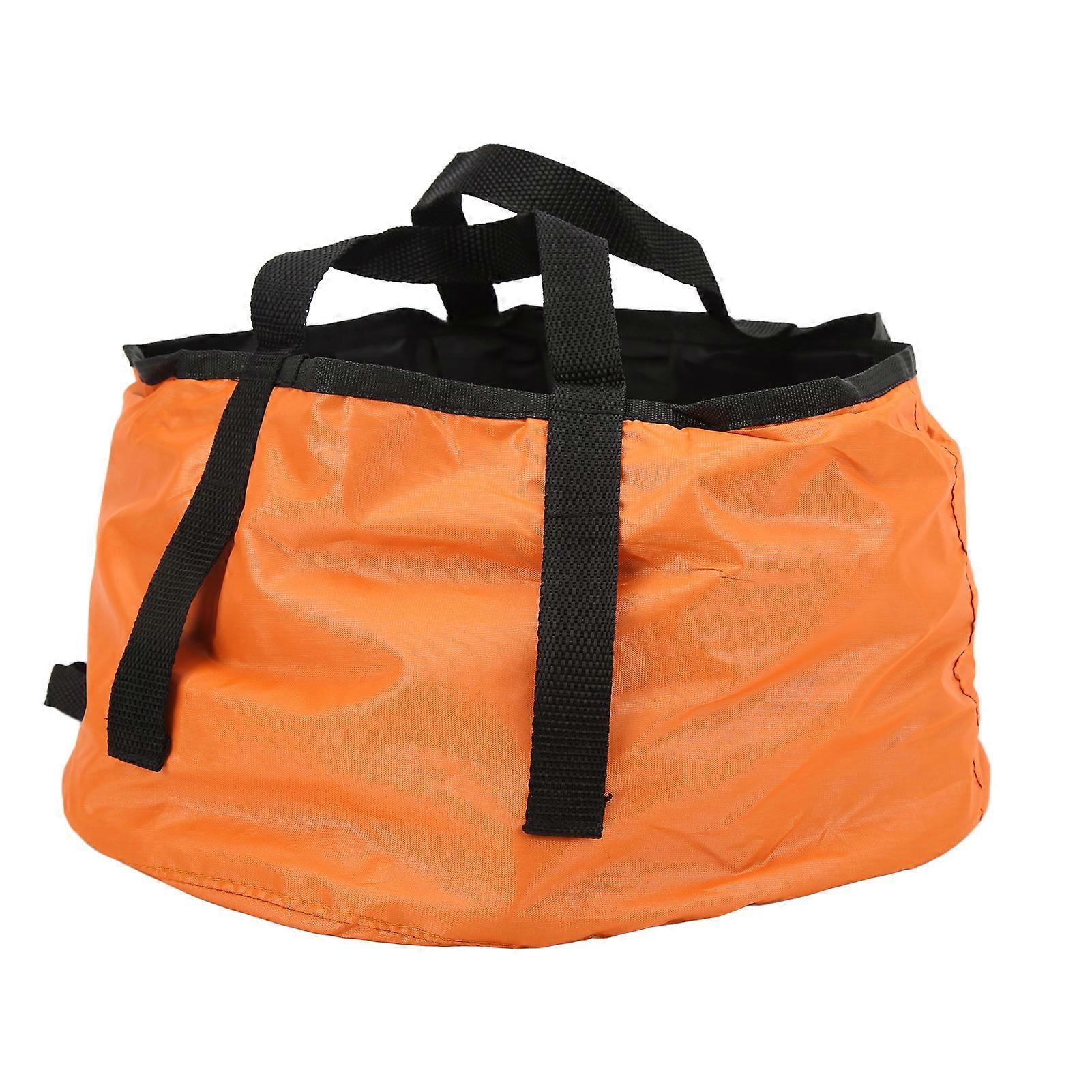 Outdoor Foldable Basin 29cm Round Portable Camping Orange